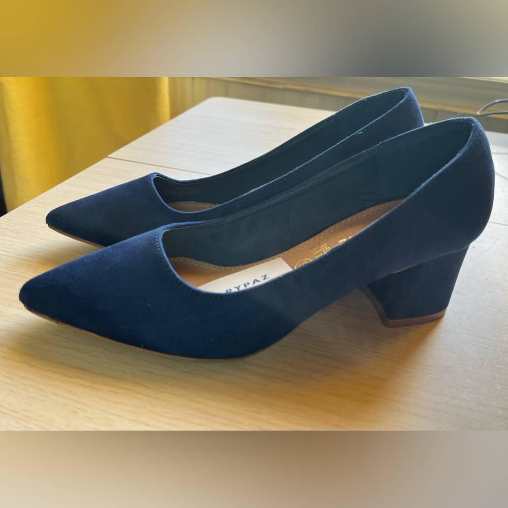 New blue suede shoes 6,5 us 37 eu